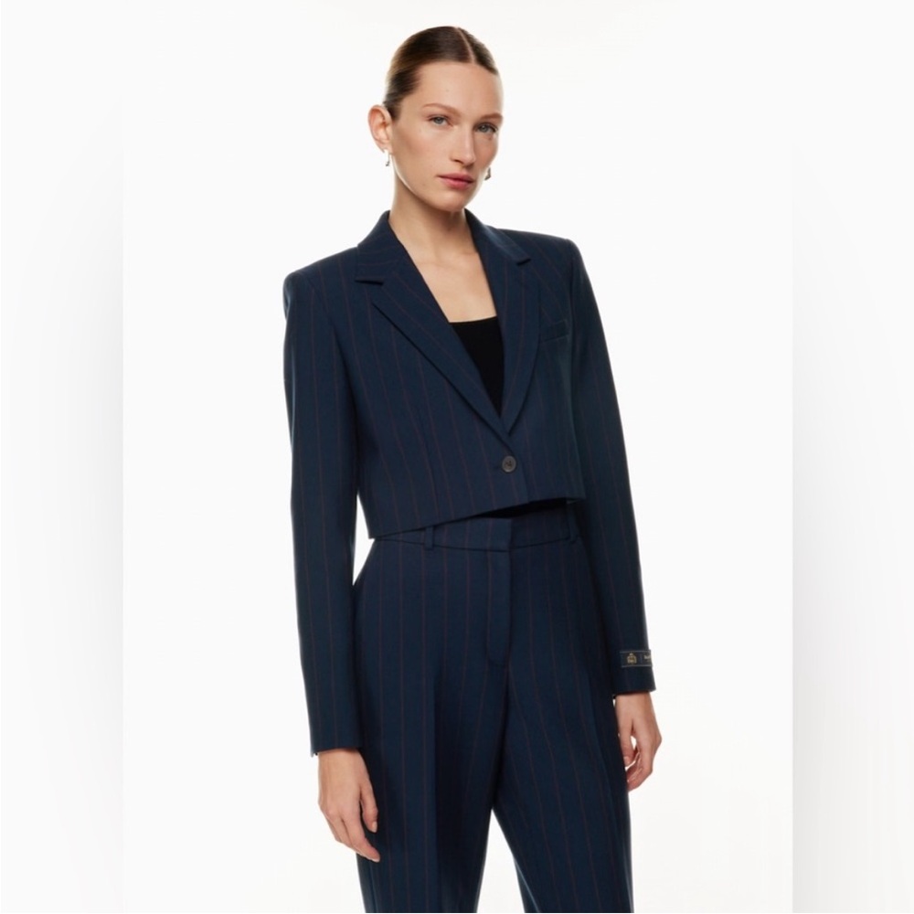 Babaton Navy/Red Arbus Blazer